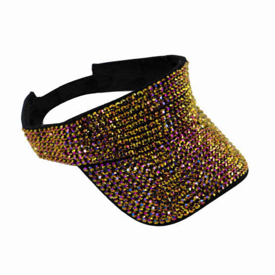 RHINESTONE VISOR - IN 5 COLORS - DealByEthan.gay