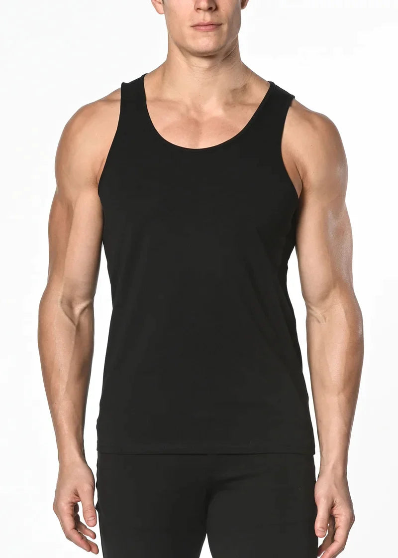 SOLID STRETCH JERSEY TANK - DealByEthan.gay