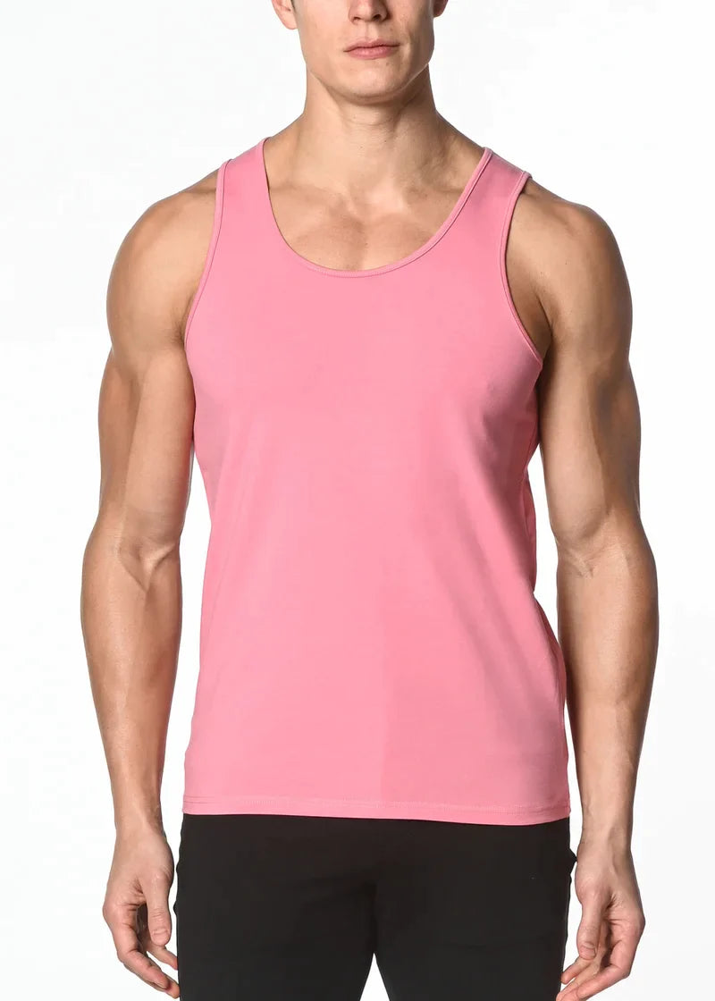 SOLID STRETCH JERSEY TANK - DealByEthan.gay