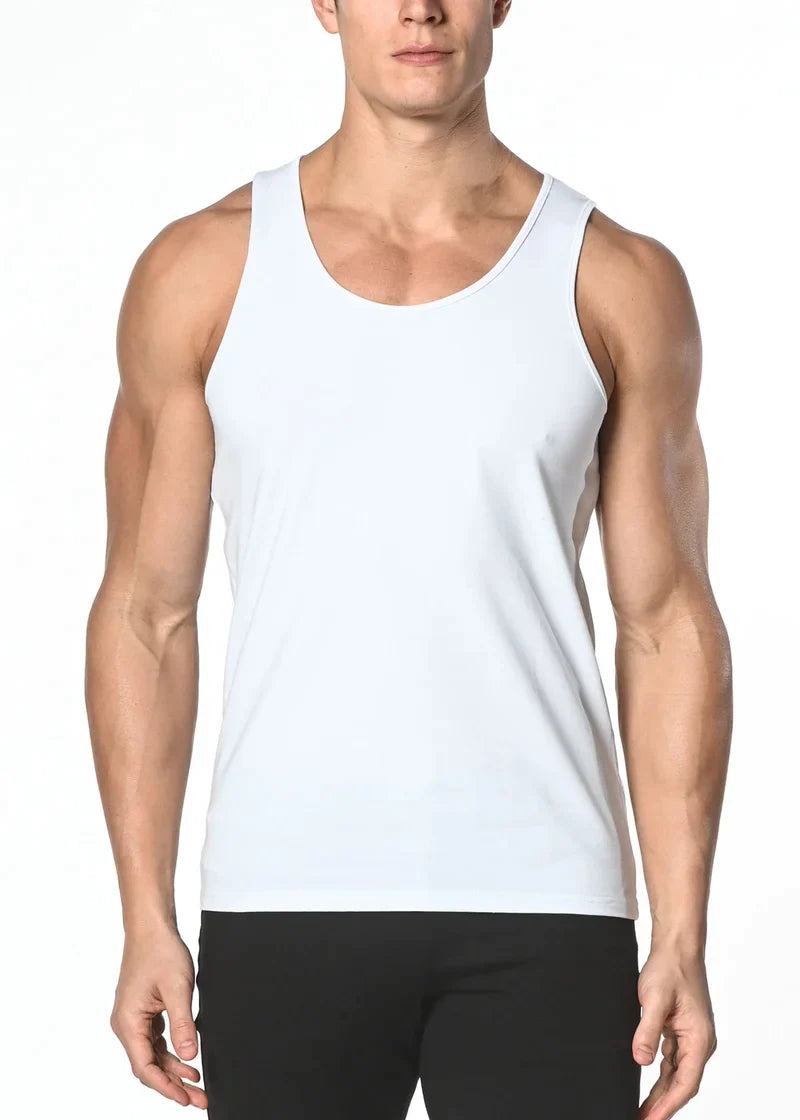 SOLID STRETCH JERSEY TANK - DealByEthan.gay