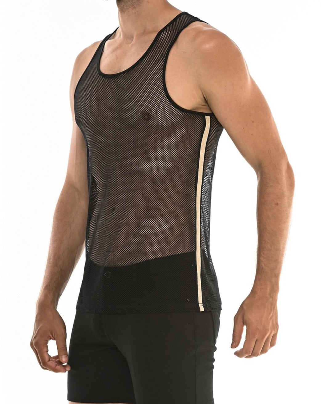 SIDE TAPE MESH TANK - DealByEthan.gay